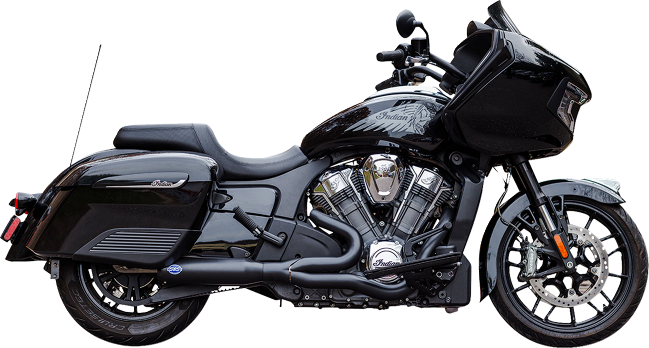 Exhaust Qualifier 2:1 Race Only Black Stainless Challenger