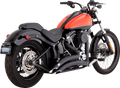 EXHAUST BIG RADIUS MATTE BLK 86-09 SOFTAIL