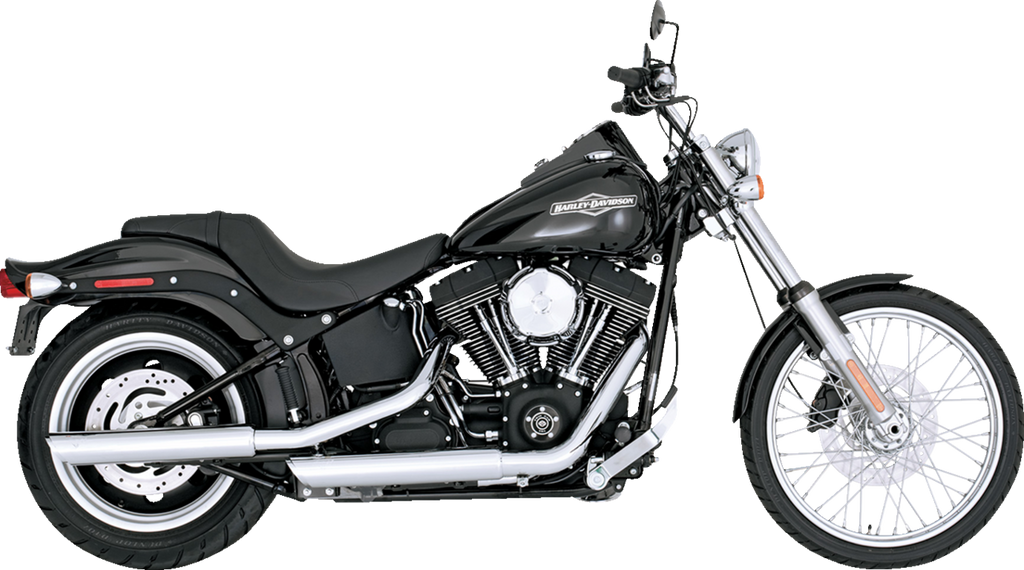 MUFFLERS 3" TWIN SLASH CHROME SOFTAIL