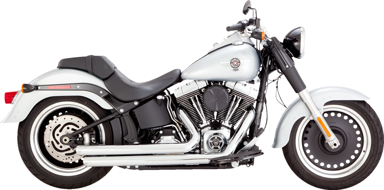 EXHAUST BIG SHOTS STAGGERED CHROME 86-09 SOFTAIL
