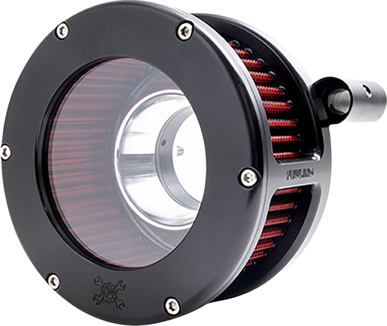 AIR CLEANER BA CLEAR COVER BLACK/RED 93-99 EVO BT