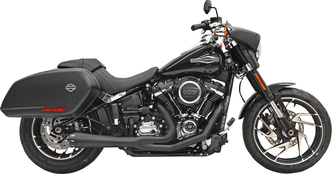 EXHAUST RR 2:1 18+FLSB BK
