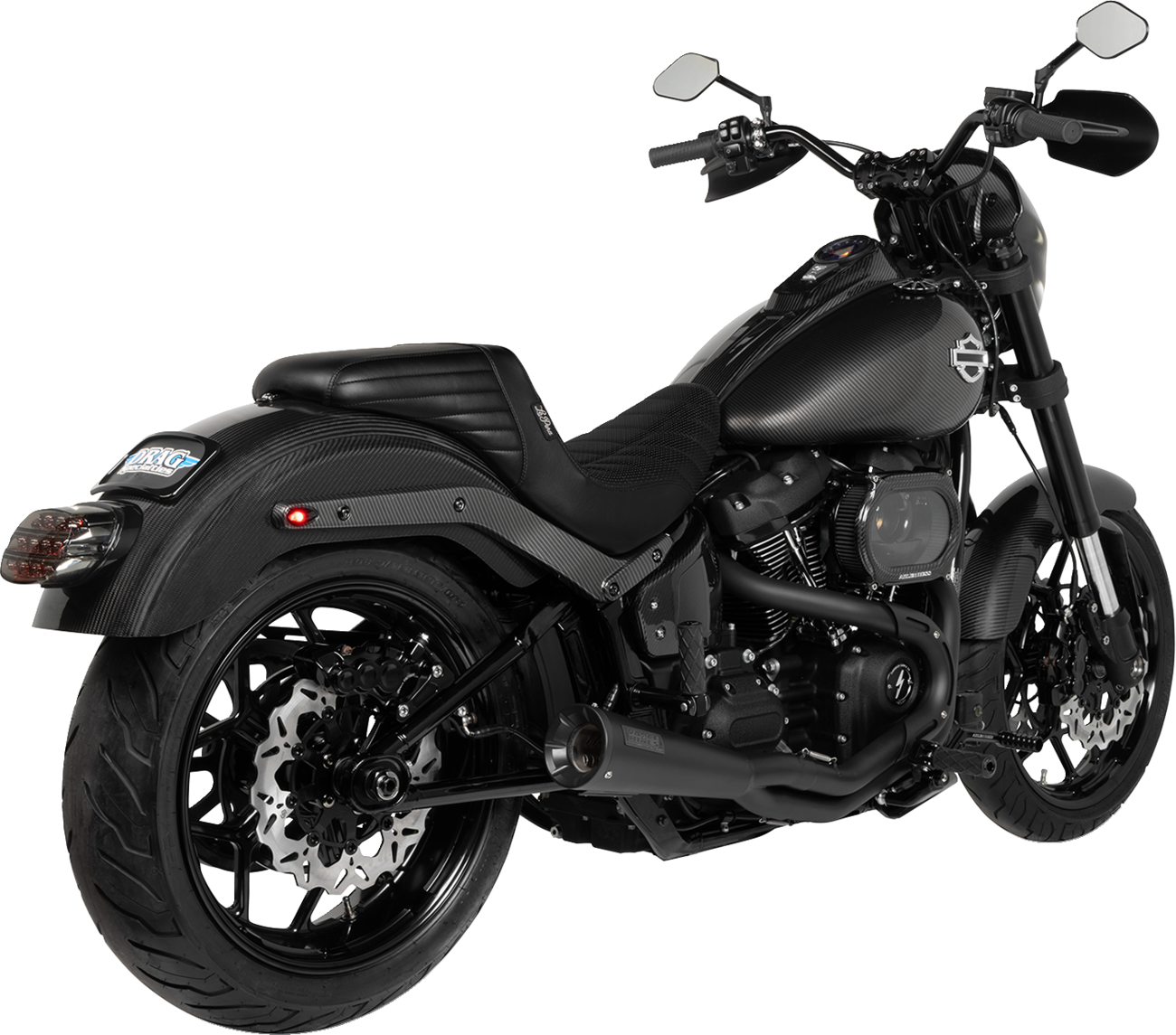EXHAUST 2-1 SS BLK 18+ST