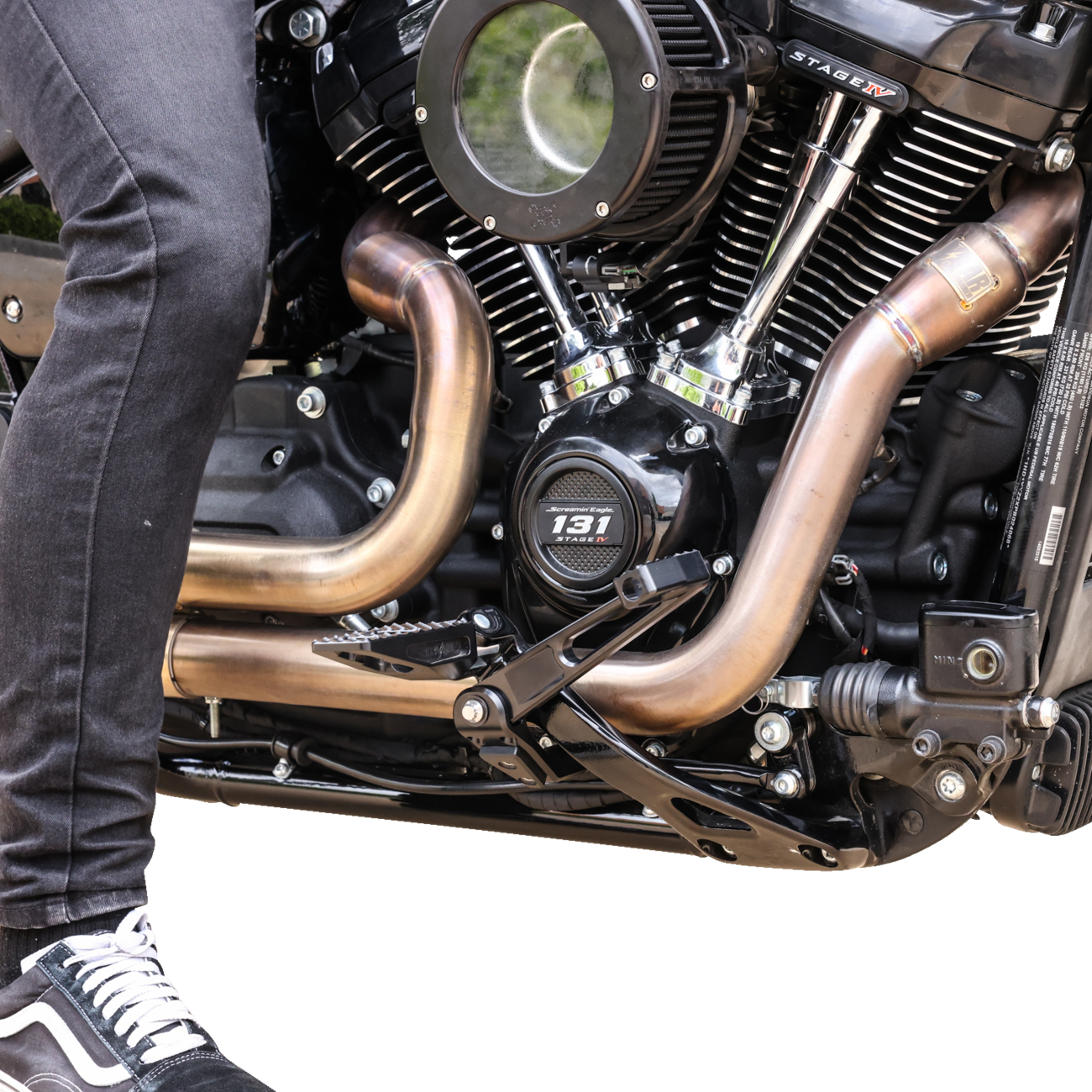 ARM BRAKE M8 SOFTAIL W/MID CONTROLS 2018-2023 BLACK