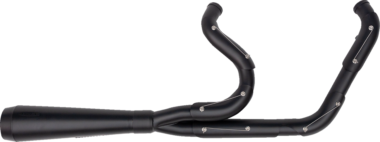 2-into-1 Assault Exhaust System Full Black on Black