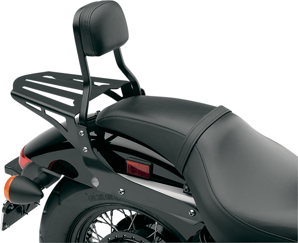 RACK SISSY BAR FRMD BLK