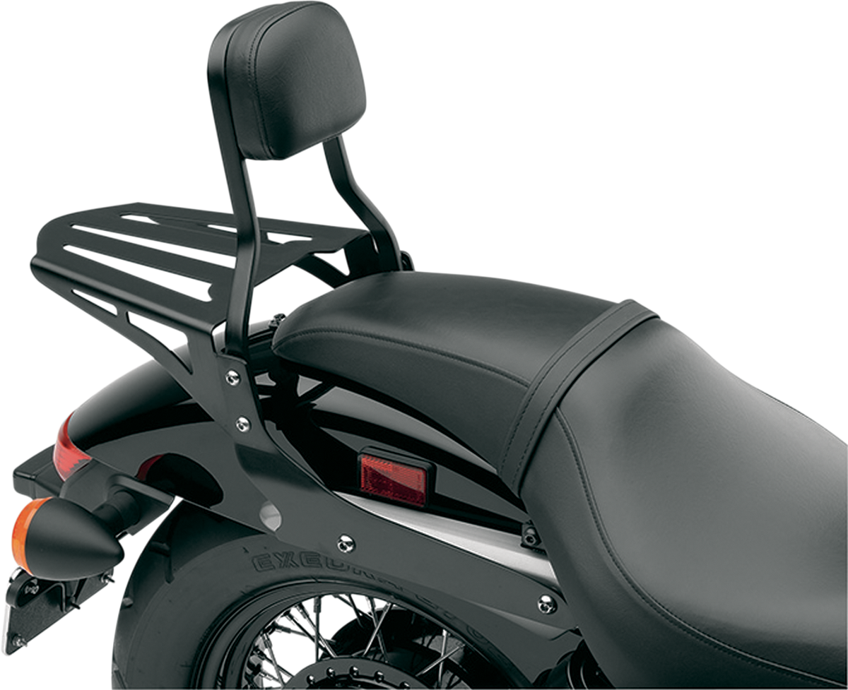 RACK SISSY BAR FRMD BLK