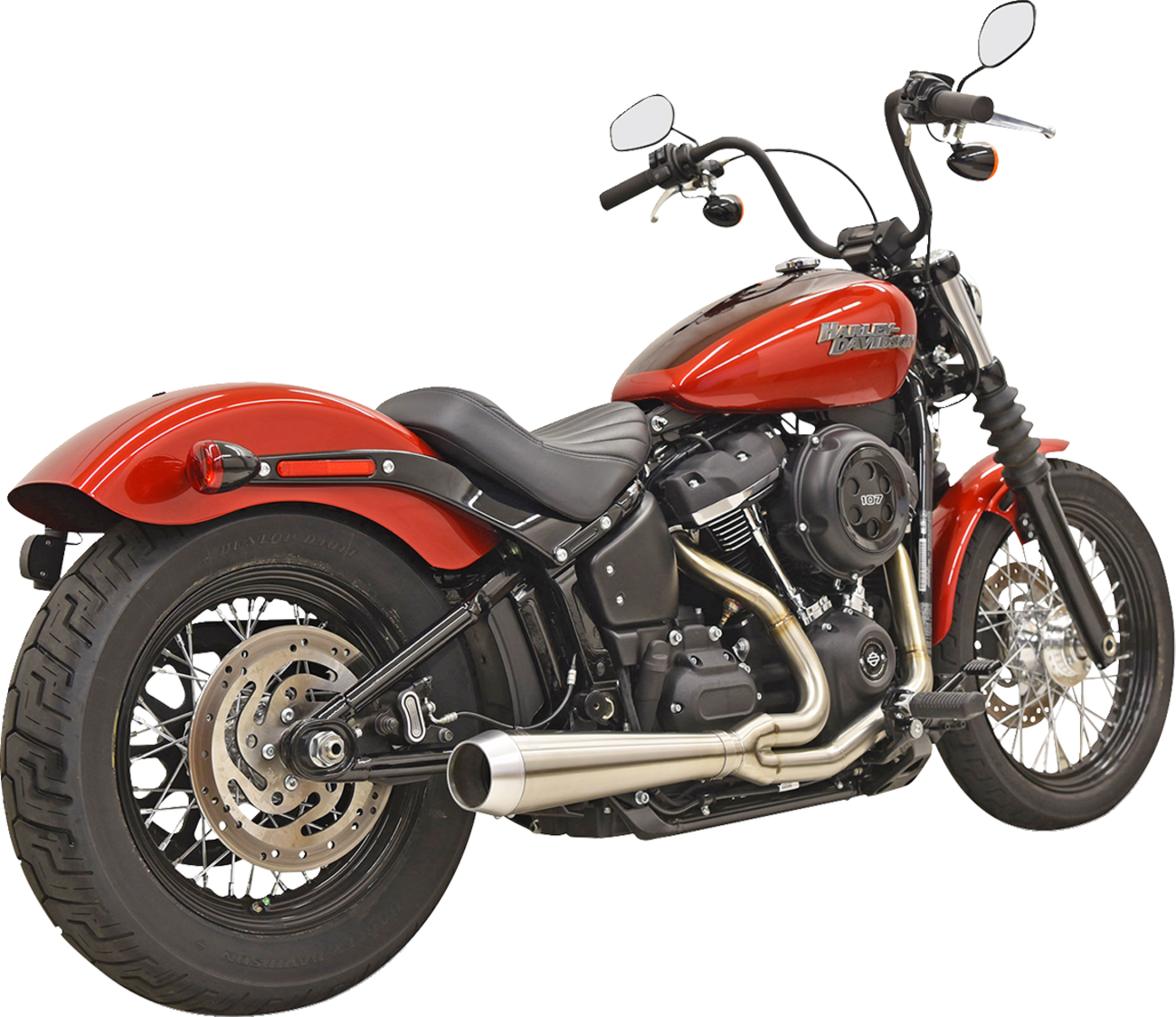 Exhaust 2:1 Road Rage 49 State Stainless Steel M8 Softail