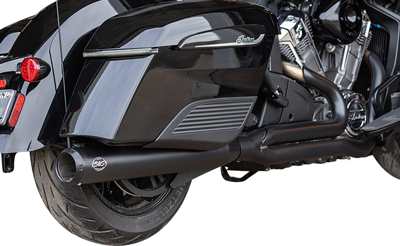 Exhaust Qualifier 2:1 Black 49 State Indian w/Powerplus