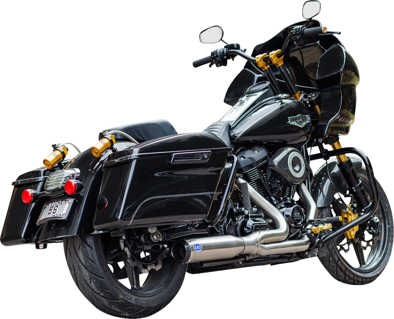 Exhaust 2:1 Qualifier Race Only Stainless M8 Touring 2017+
