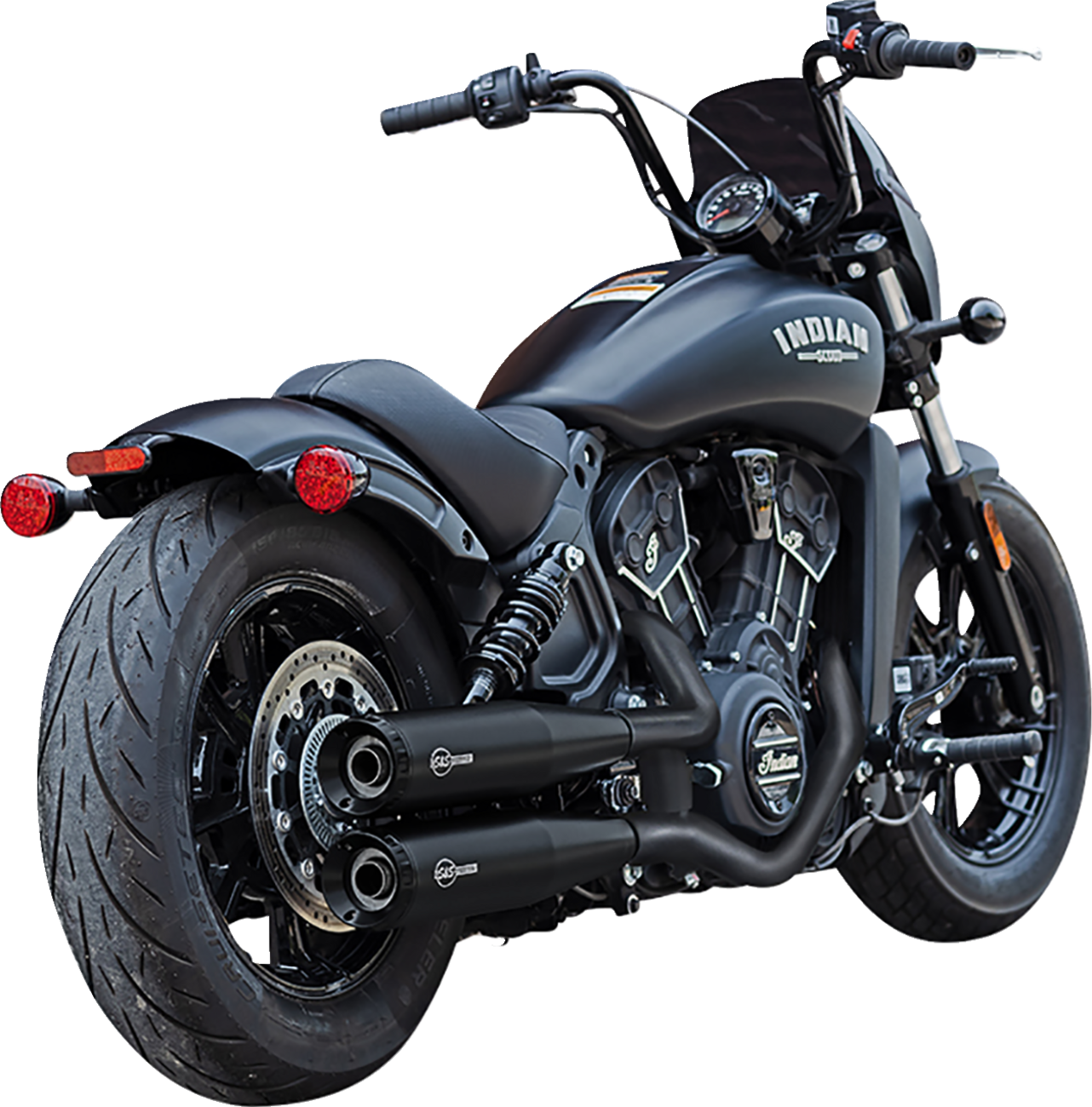 Muffler slip-on Grand National Black Race Only Scout 19-23