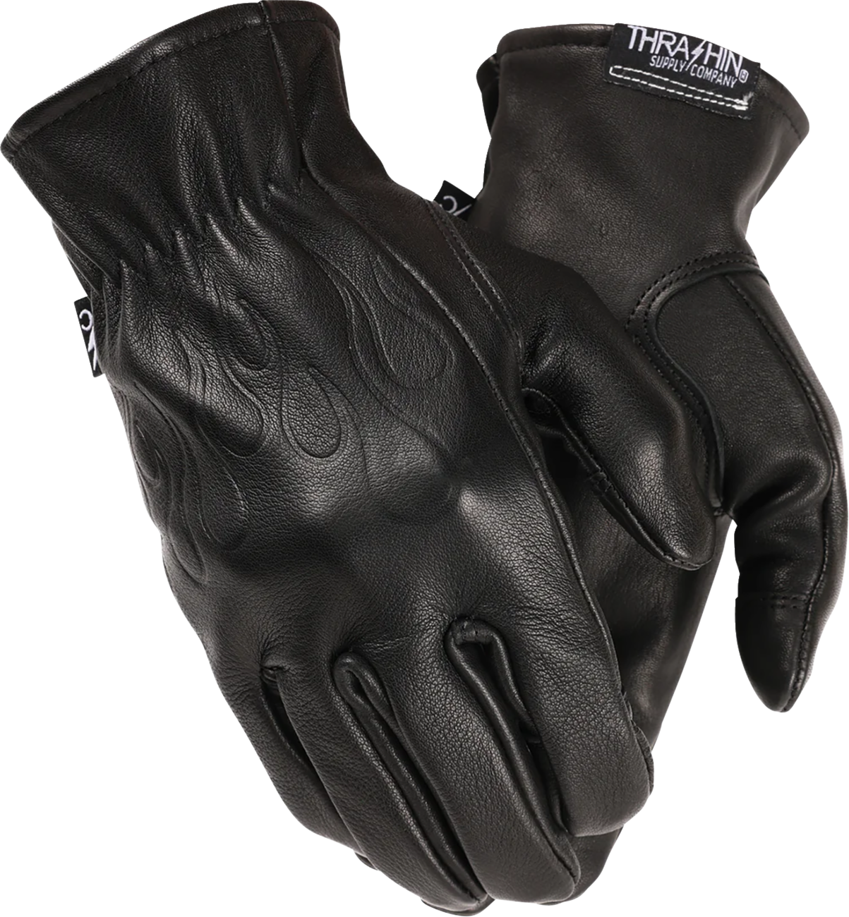 GLOVE ROPER LEATHER BLACK MEDIUM