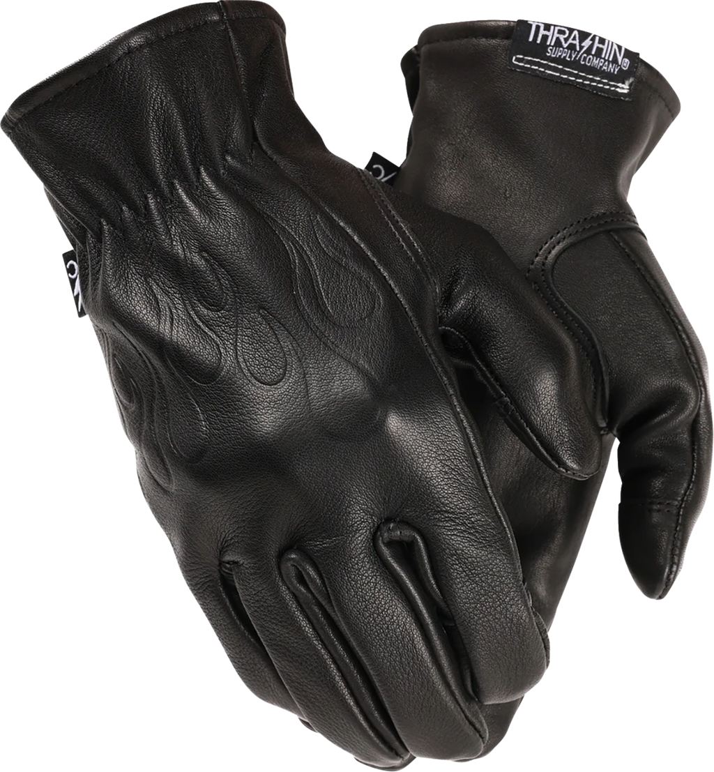 GLOVE ROPER LEATHER BLACK 2XL