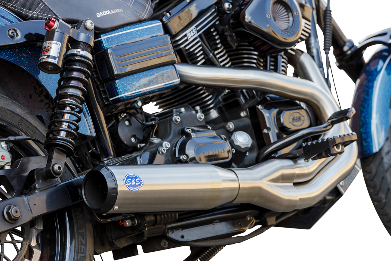 Exhaust Qualifier 2:1 Brushed Stainless Steel Dyna 2006-07