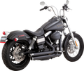 EXHAUST BIG SHOTS STAGGERED MATTE BLK 06-09 DYNA