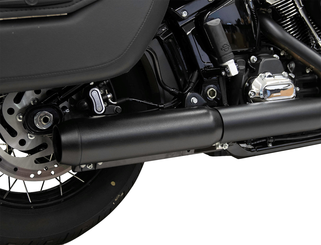 Muffler Slip-On 4" Black w/2.5"x10" Baffle Core 49 State