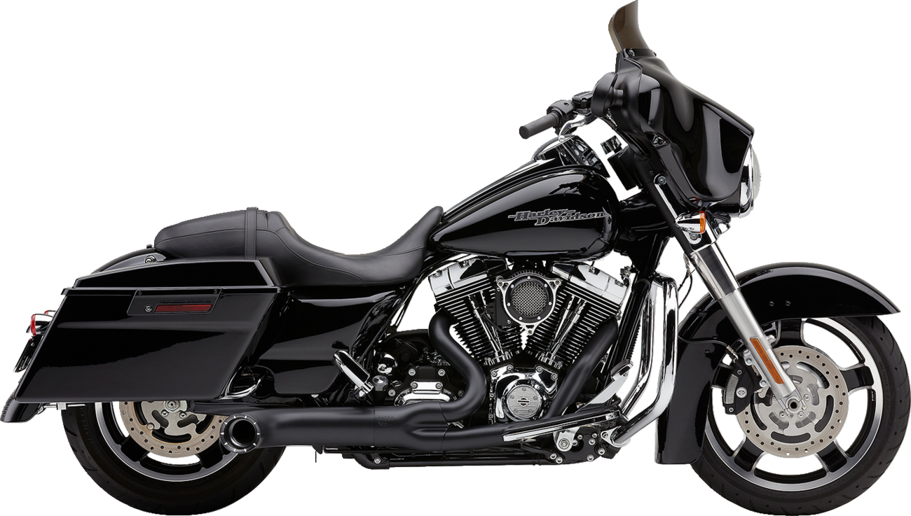 EXHAUST 2:1 W/TIP BLK FLH