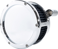 AIR CLEANER BA SOLID COVER CHROME/BLACK 99-17 TC DYNA