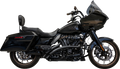 Exhaust Sweeper Black with sheilds M8 Touring 2016-2023