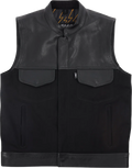 VEST KANAN LEATHER DENIM SMALL