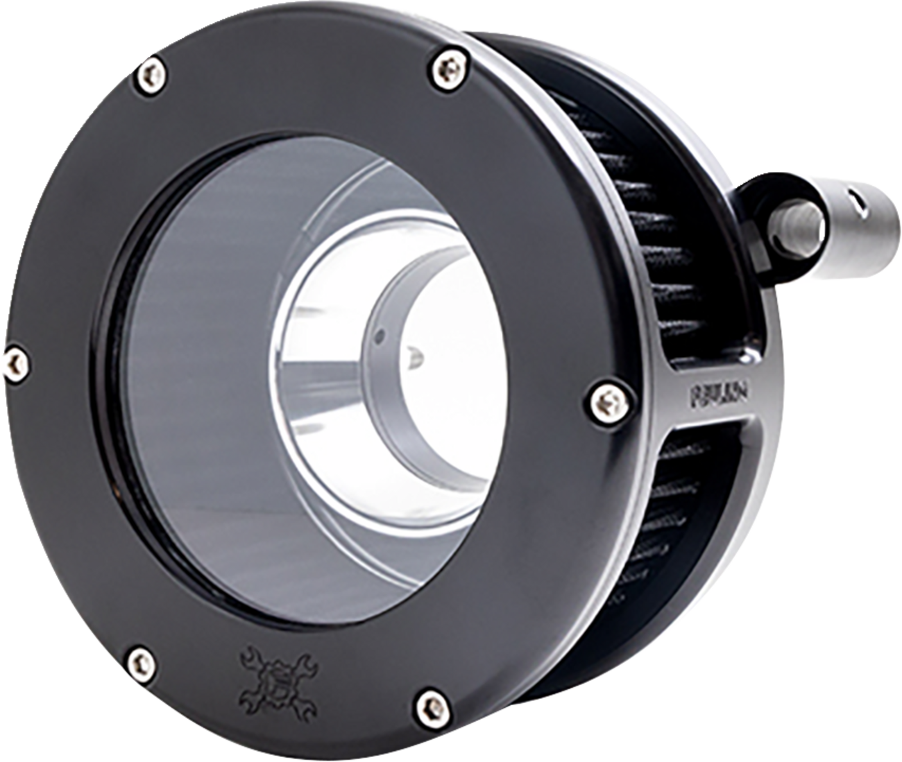 AIR CLEANER BA CLEAR COVER BLACK/BLACK 99-17 TC DYNA
