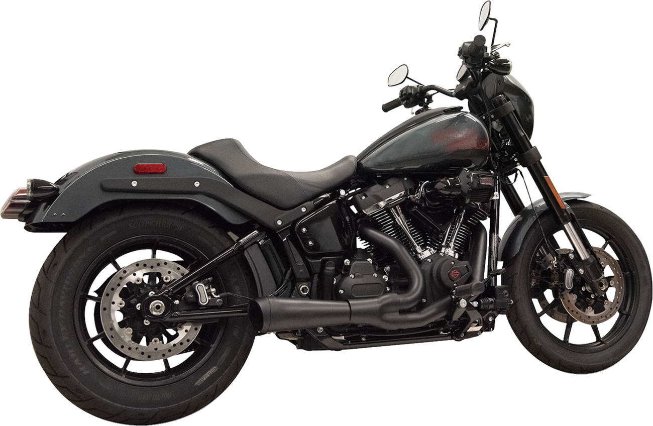 EXHAUST SHORT RIPPER 2:1 BLACK 49 STATE M8 SOFTAIL
