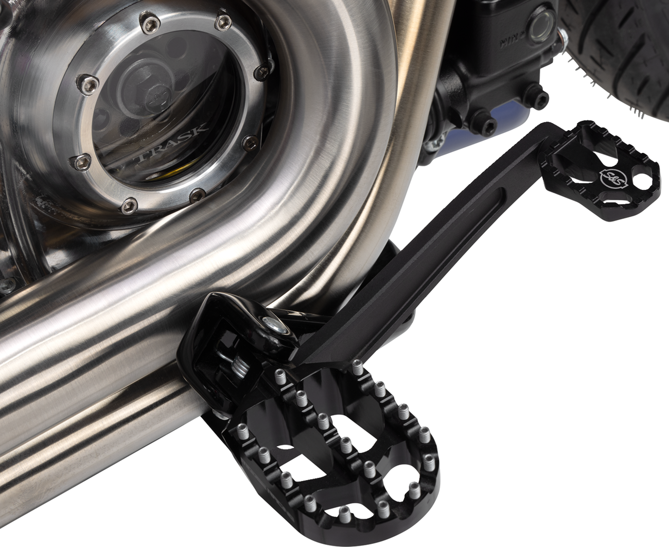 Brake Pedal mid-mount Black M8 Softail