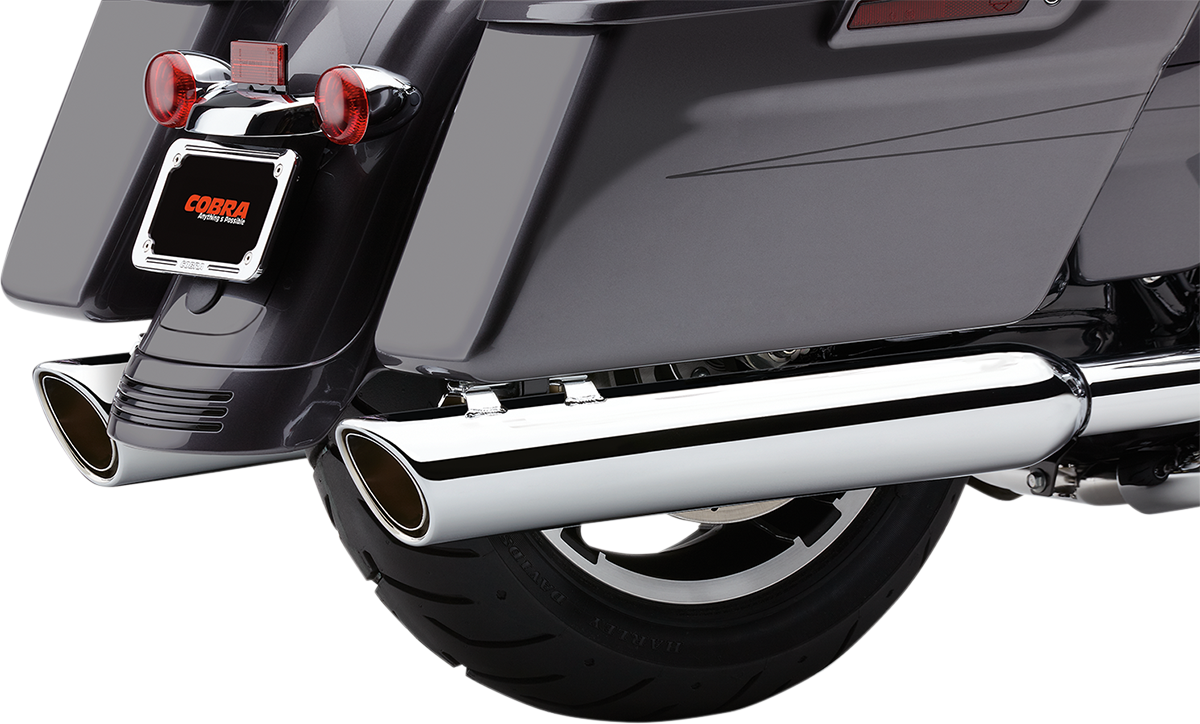 MUFFLER 4" TWINS CHR FLH