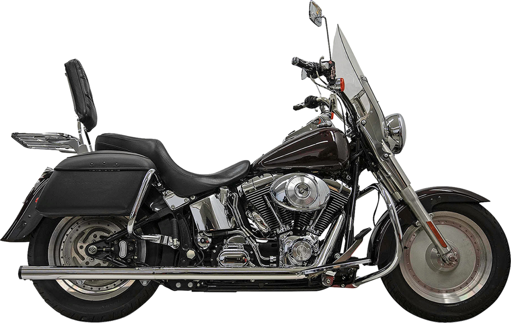 Exhaust Drag Pipe Duals Chrome Softails 86-2017