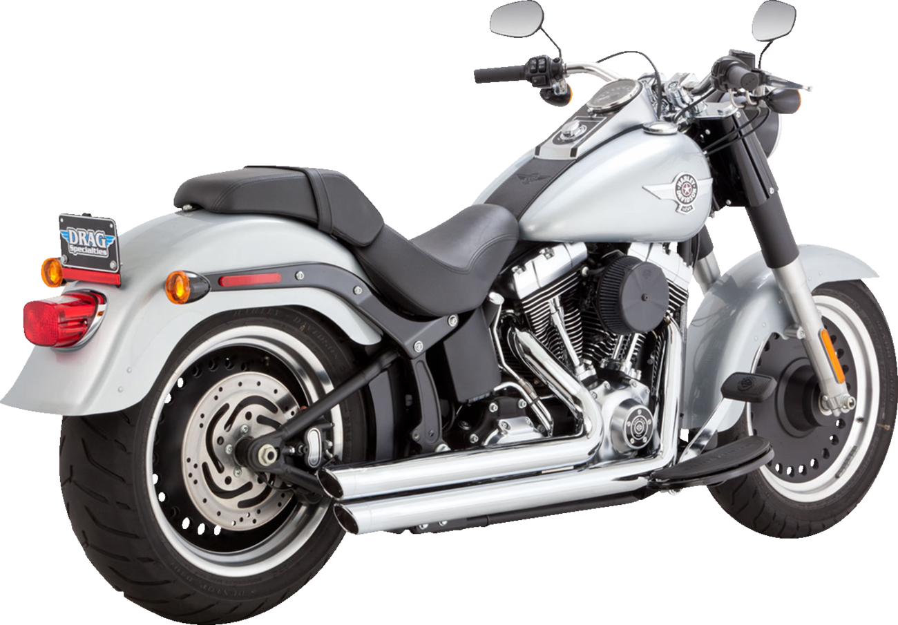 EXHAUST BIG SHOTS STAGGERED CHROME 86-09 SOFTAIL