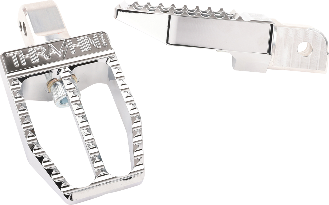 FOOTPEGS MILITANT M8 SOFTAIL REAR CHROME