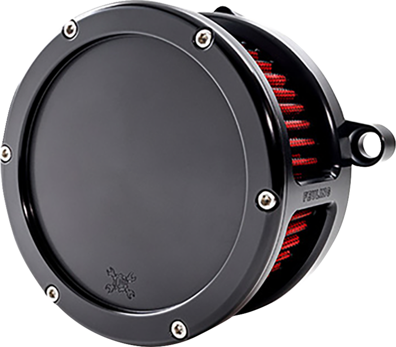 AIR CLEANER BA SOLID COVER BLACK/RED M8 VVT