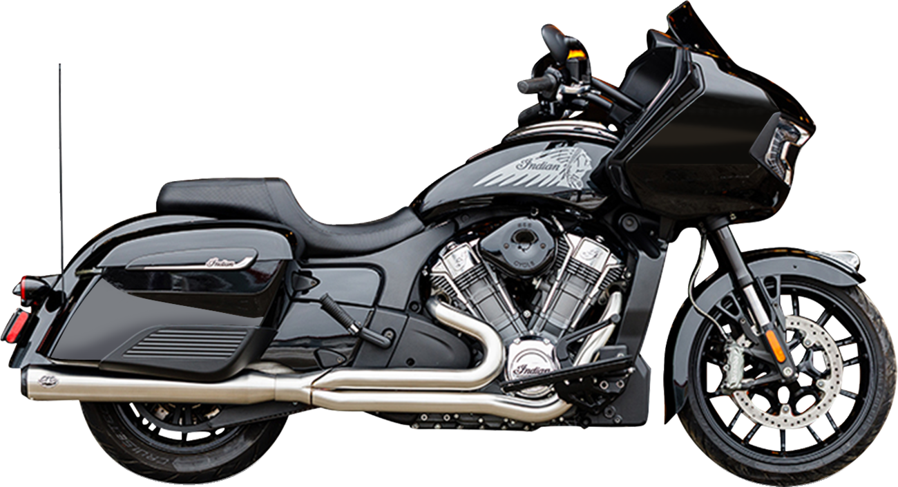 Exhaust Qualifier 2:1 Brushd SS 49 State Indian w/Powerplus