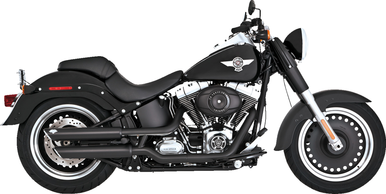 MUFFLERS 3" TWIN SLASH BLACK FATBOY DEUCE