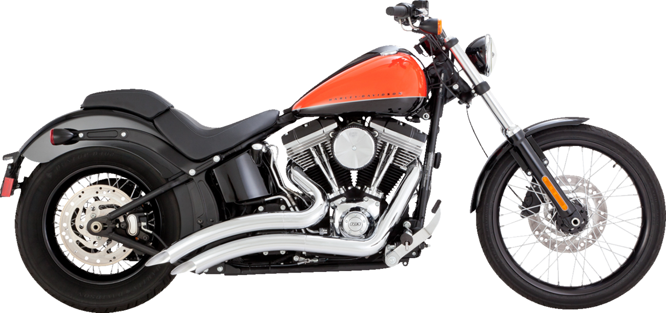 EXHAUST BIG RADIUS CHROME 86-09 SOFTAIL