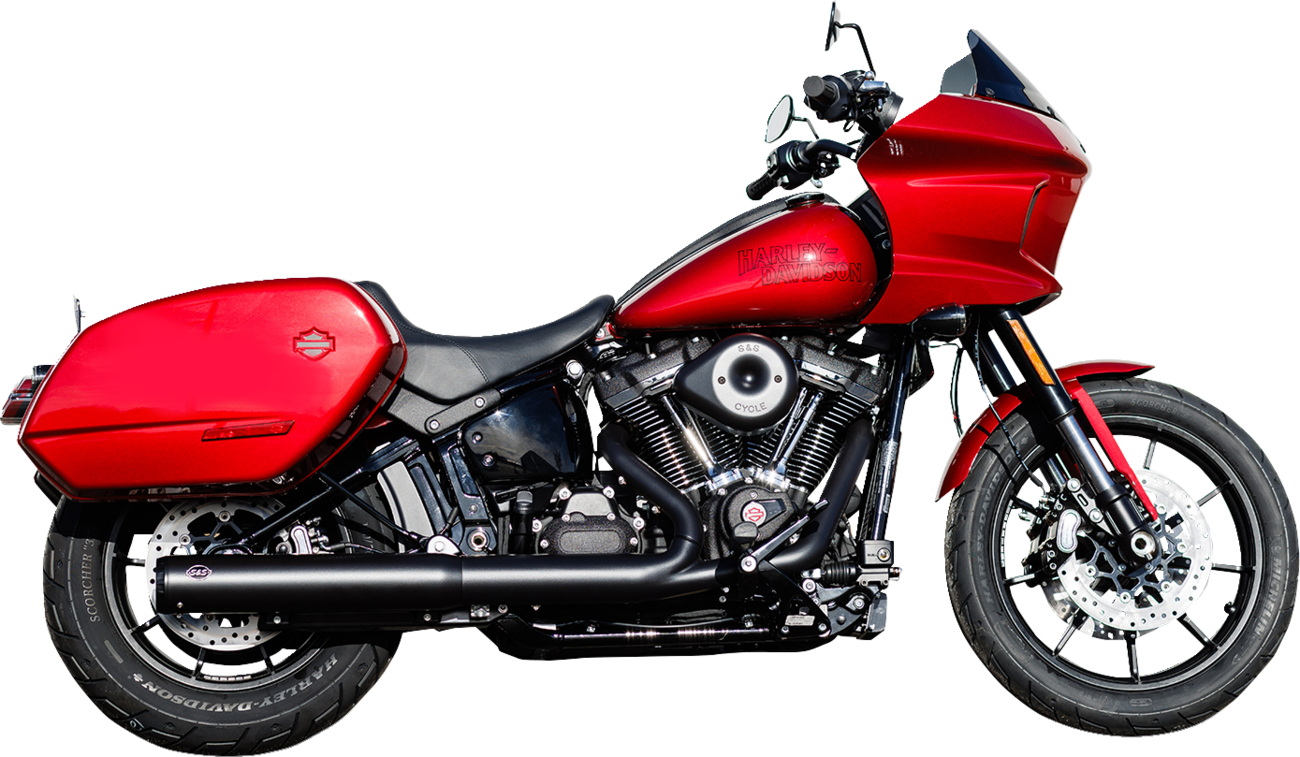 Muffler Slip-On Grand National 50 State 4" Black M8 Softail