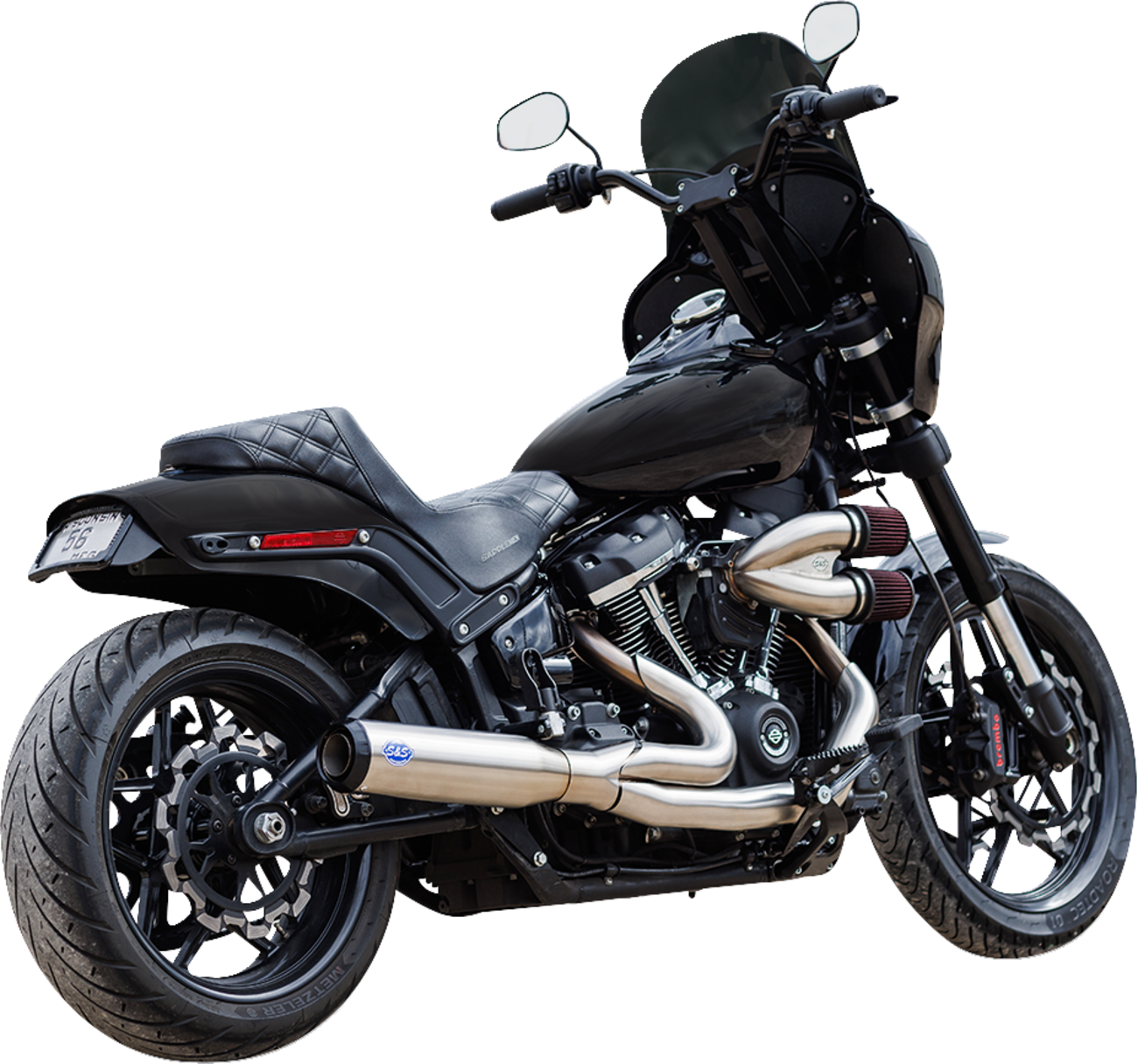 Exhaust 2:1 Qualifier 50 State Stainless M8 Softail 2018-23