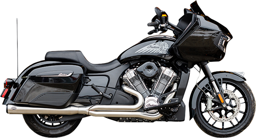 Exhaust Qualifier 2:1 Brushd SS RaceOnly Indian w/Powerplus