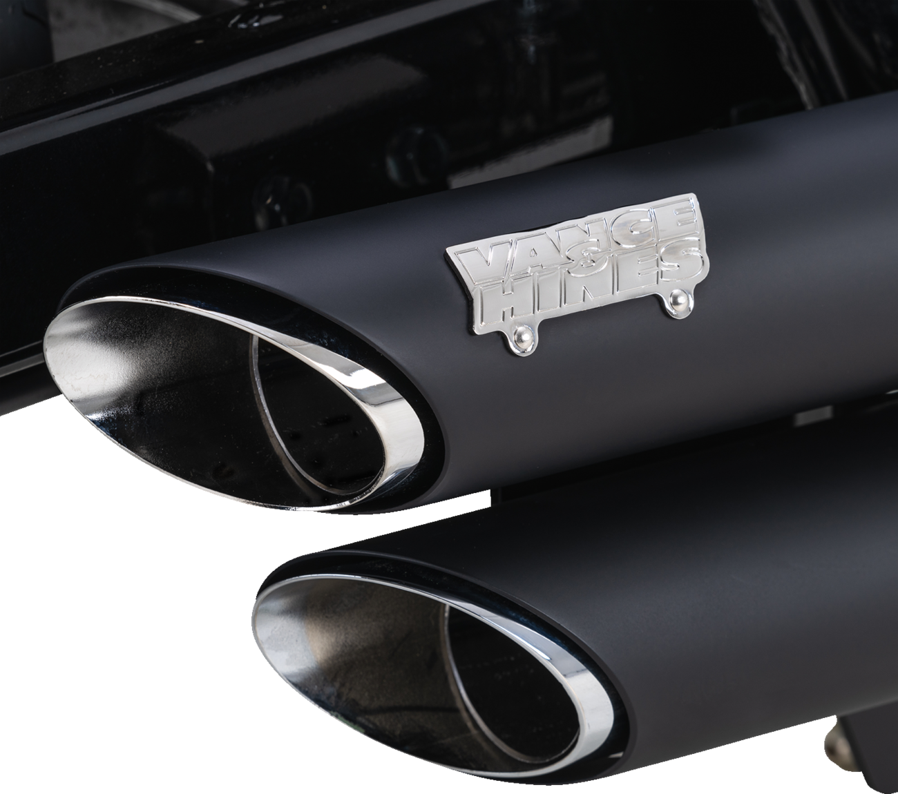 EXHAUST SHORTSHOTS STAGGERED HONDA SHADOW BLACK
