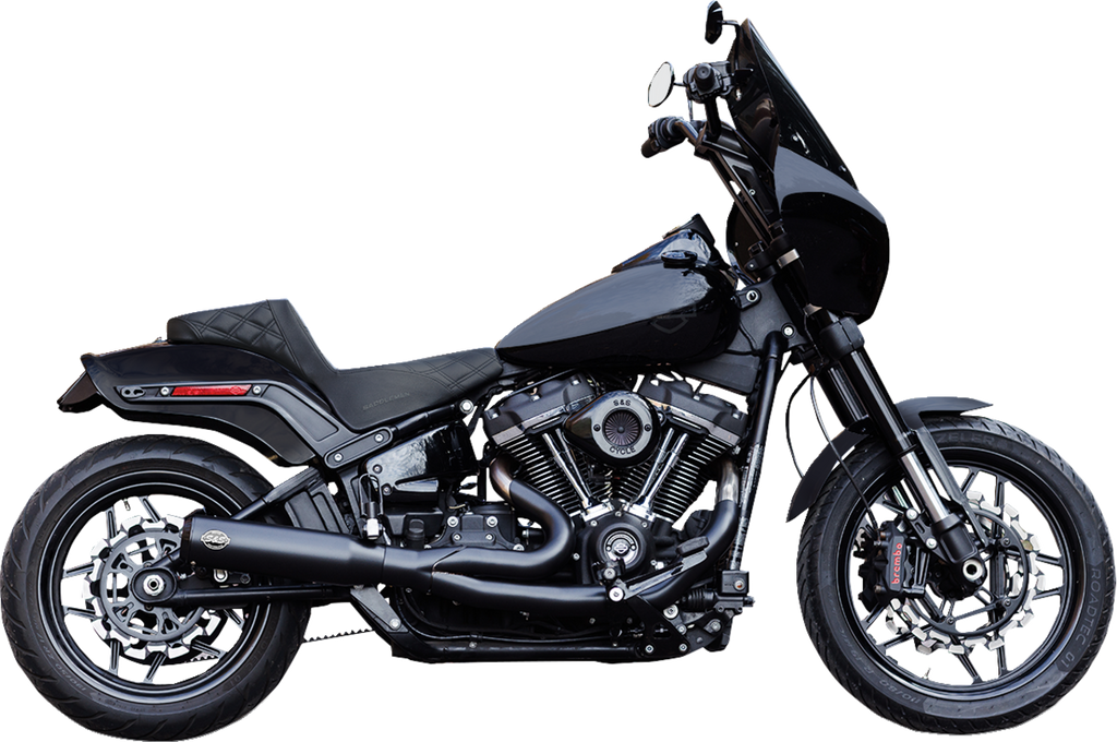 Exhaust 2:1 Qualifier Race Only Black M8 Softail 2018-23
