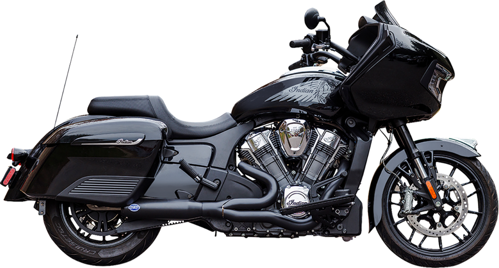 Exhaust Qualifier 2:1 50 State Black Stainless Challenger