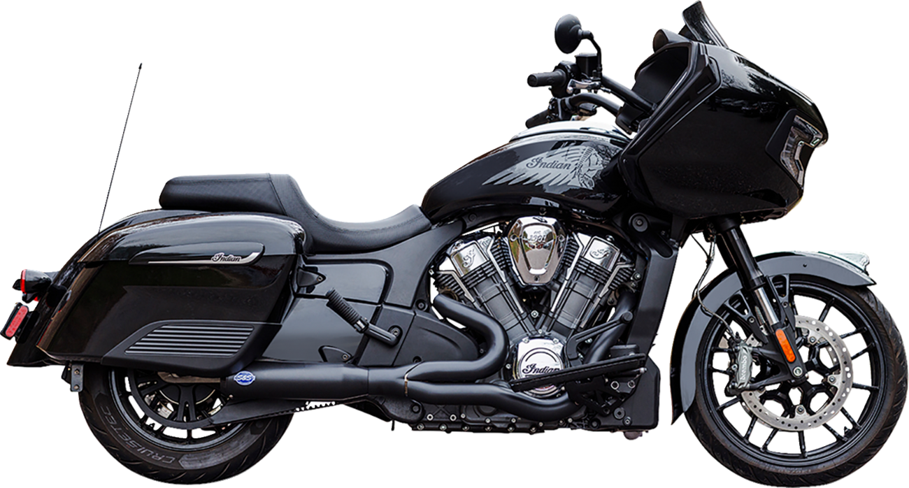 Exhaust Qualifier 2:1 50 State Black Stainless Challenger
