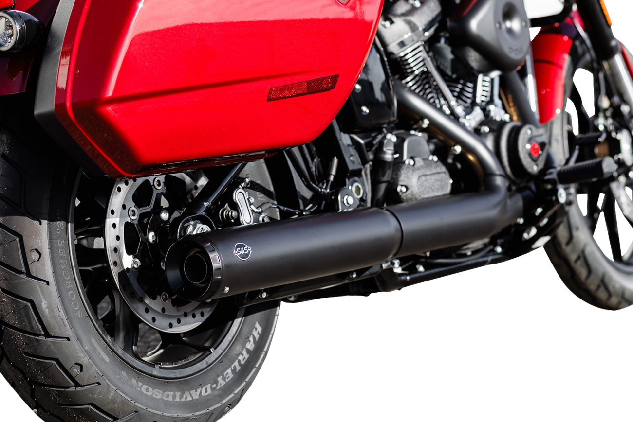 Muffler Slip-On Grand National 50 State 4" Black M8 Softail