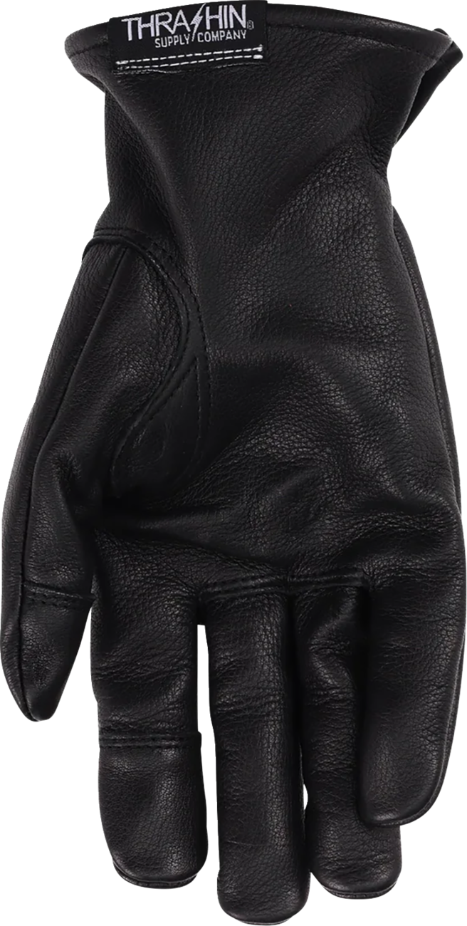 GLOVE ROPER LEATHER BLACK MEDIUM