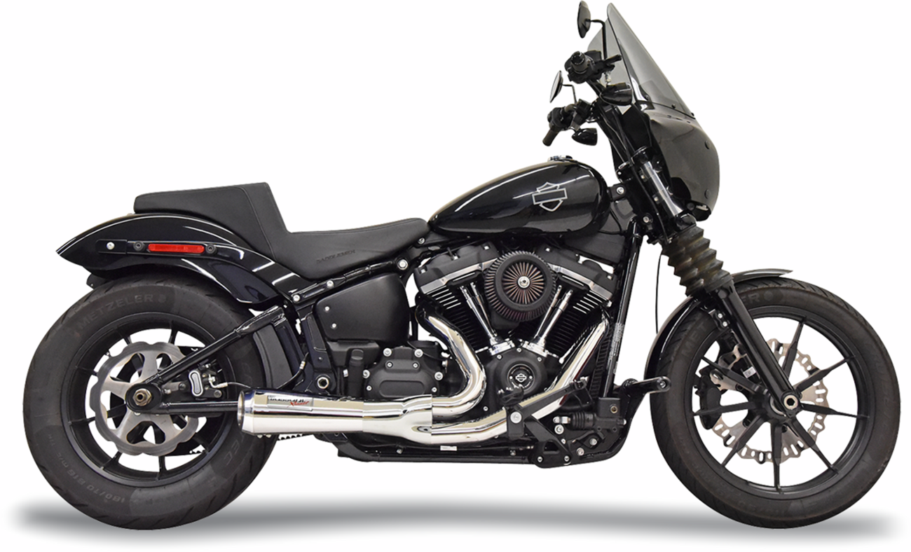 Exhaust 2:1 Road Rage 2 Ripper Short 49C Chrome M8 Softail