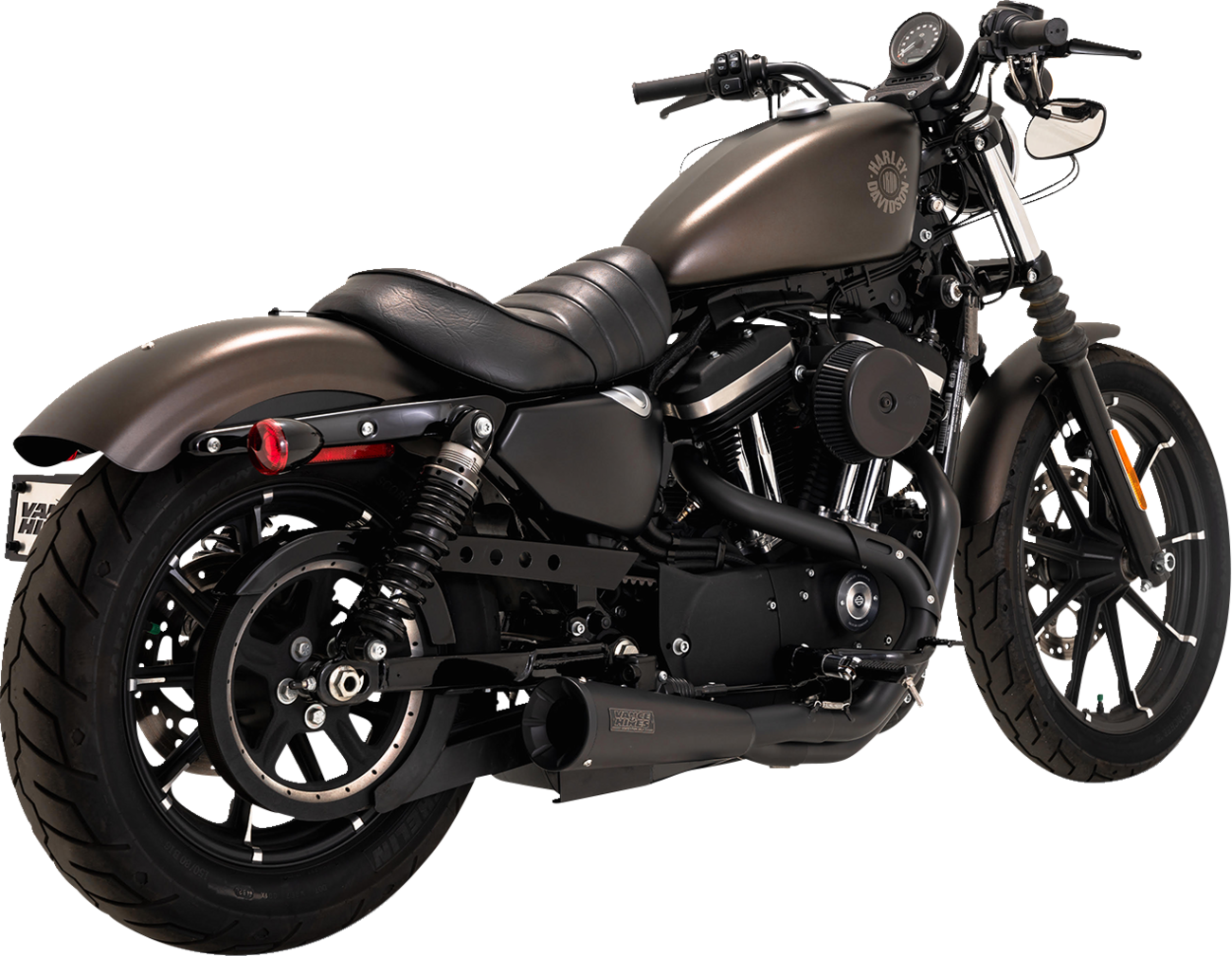 EXHAUST 2 INTO 1 STAINLESS UPSWEEP BLACK SPORTSTER