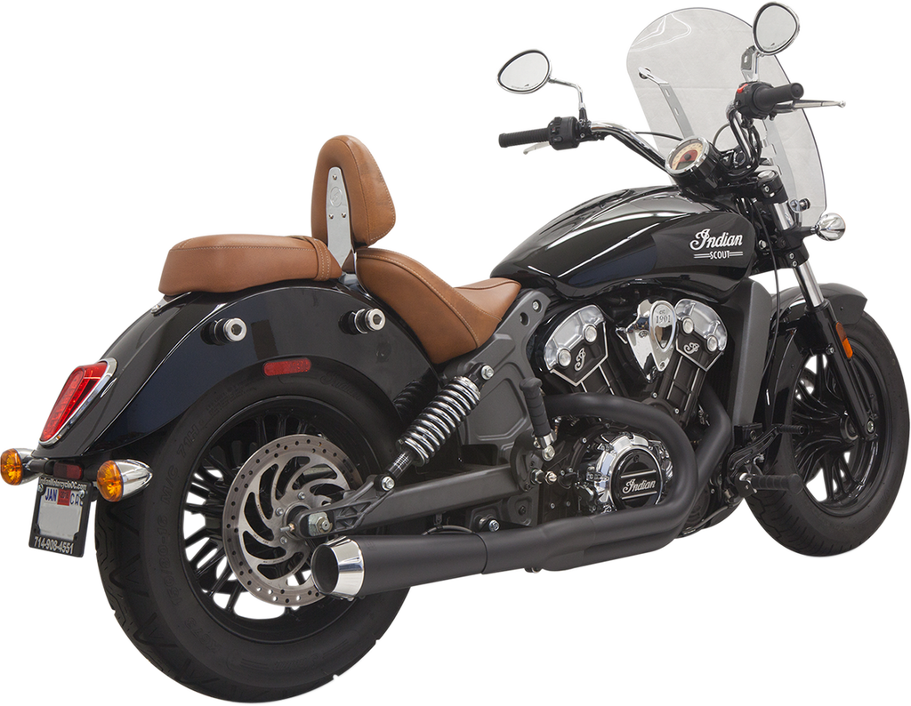 EXHAUST 2-1 SHRT SCOUT BK