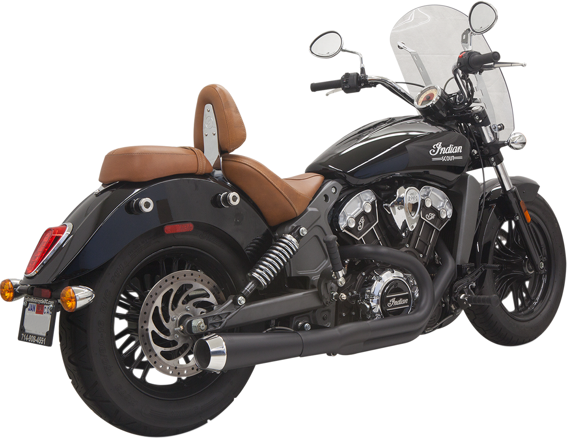 EXHAUST 2-1 SHRT SCOUT BK