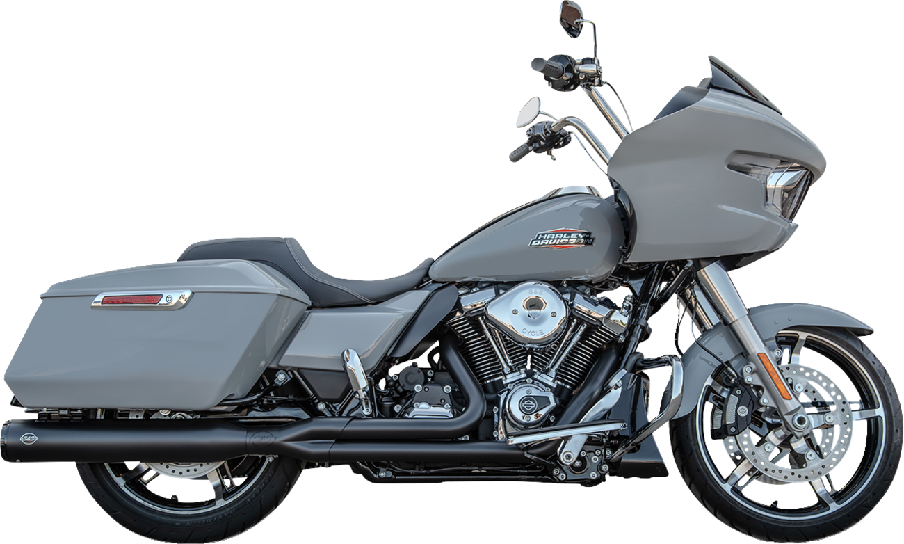 EXHAUST GNX RACE ONLY 2:1 BLACK M8 TOURING 2017-25