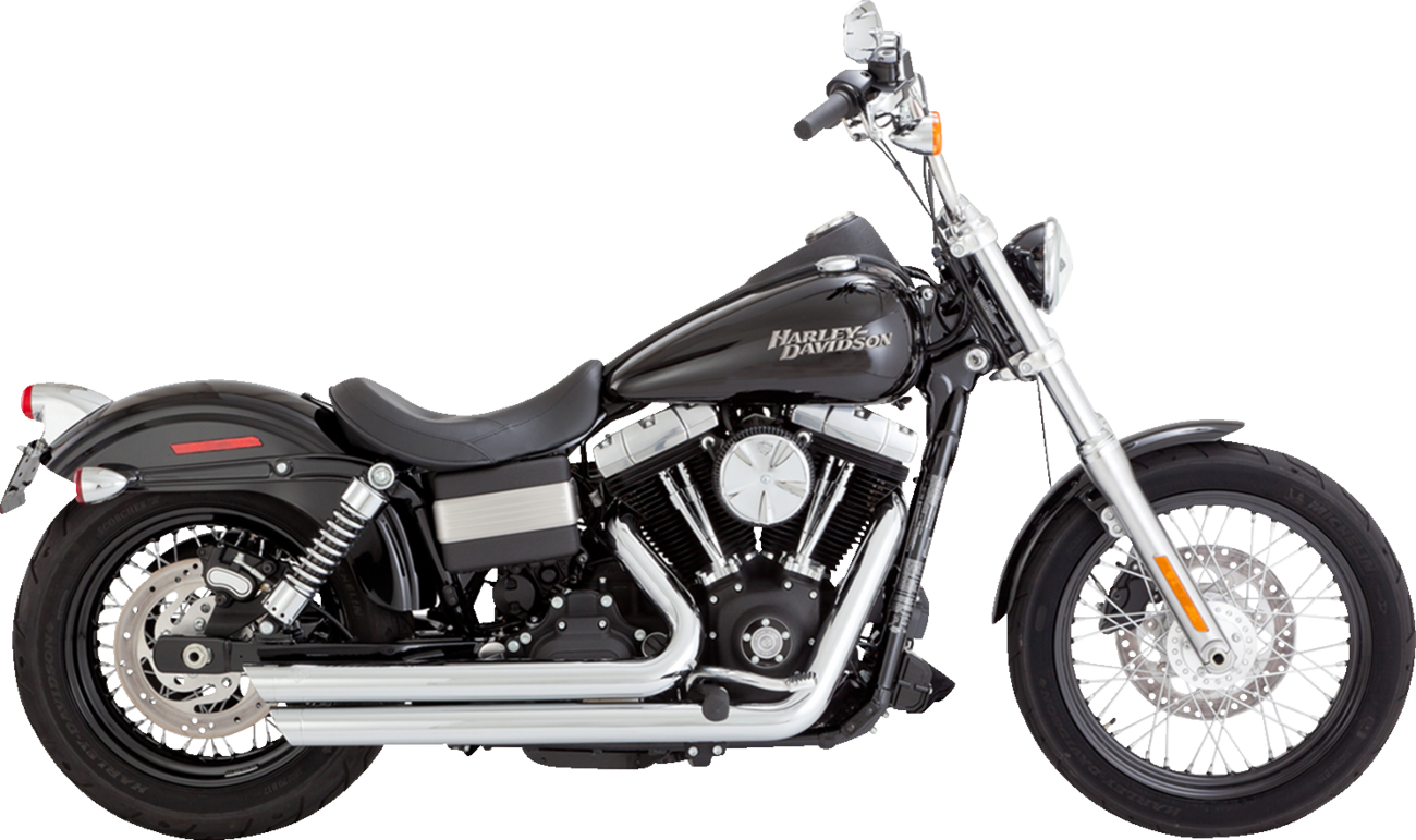 EXHAUST BIG SHOTS STAGGERED CHROME 06-09 DYNA